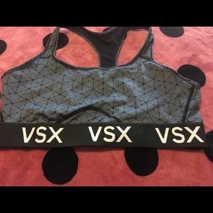 Victoria Secret VSX Sport Bra XL Geo Burst Print
